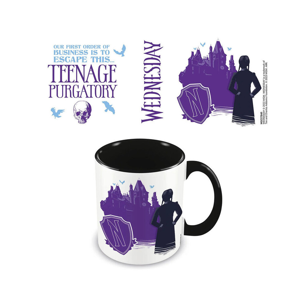 Caneca para adolescentes Wednesday Purgatory