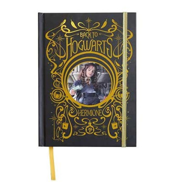 LIBRETA TAPA DURA Y MARCAPAGINAS - HERMIONE Y HECHIZOS