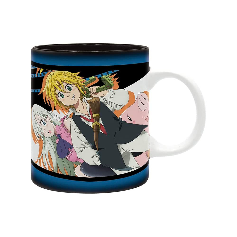 Meliodas, Elizabeth e Hawk Caneca "Os Sete Pecados Mortais