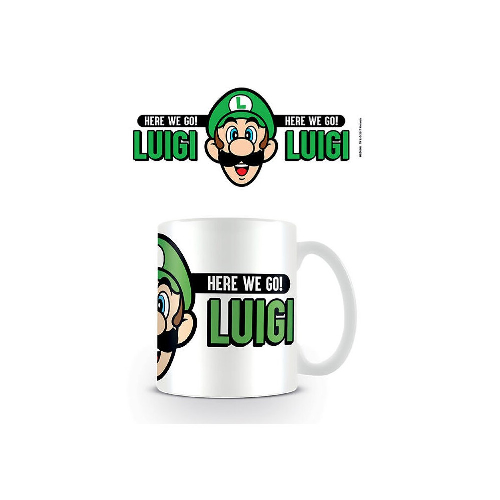 Caneca Super Mario Here We Go Luigi