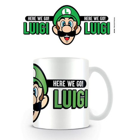 Caneca Super Mario Here We Go Luigi