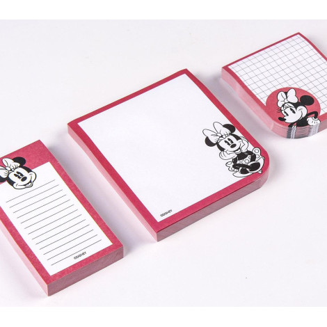 Conjunto de notas adesivas da Minnie Mouse Disney