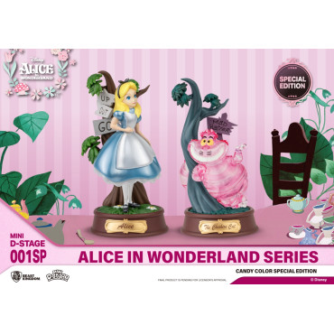 Alice e Cheshire D-Stage Disney Figures