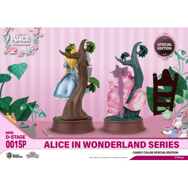 Alice e Cheshire D-Stage Disney Figures