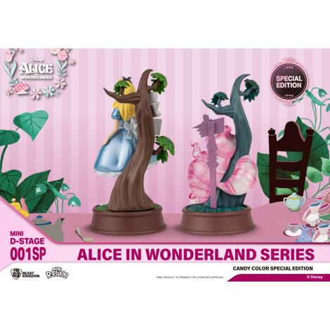 Alice e Cheshire D-Stage Disney Figures