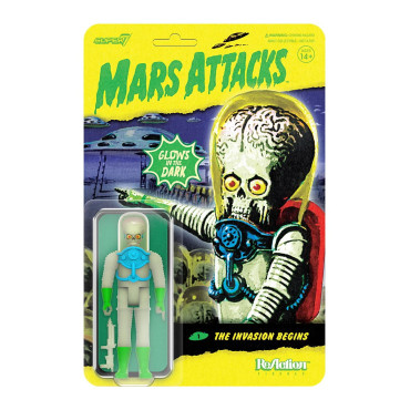 Figura Mars Attacks Marciano Brilla En Oscuridad