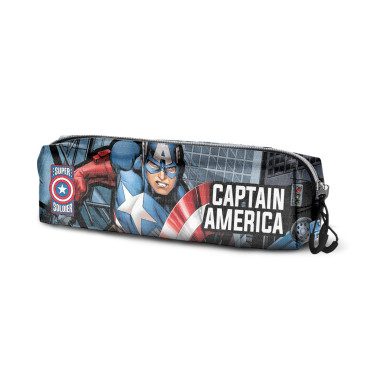 Capitán América Defender Estuche Portatodo Cuadrado FAN 2.0, Multicolor