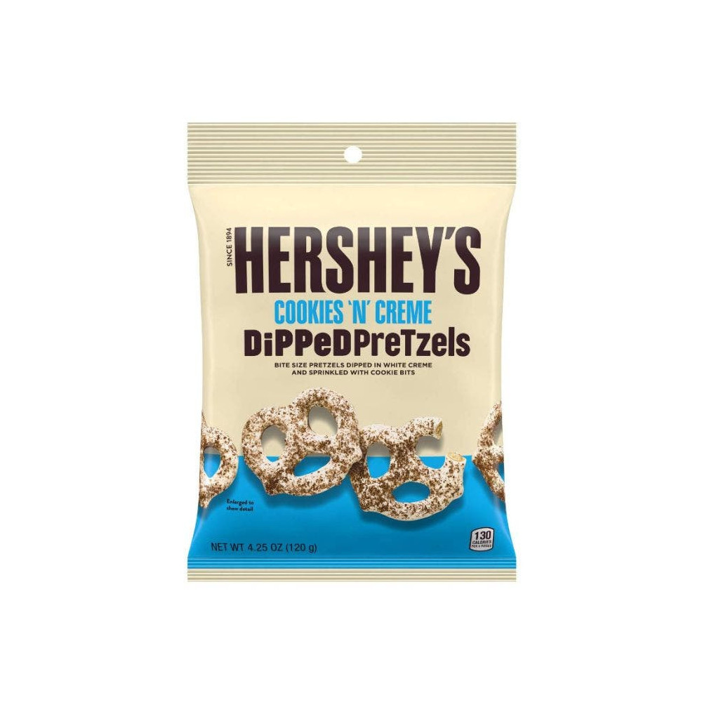 HERSHEY'S BRETZEL RECUBRIMIENTO COOKIES AND CREME