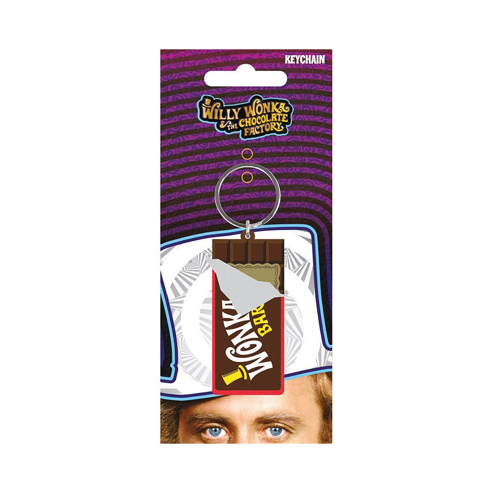 Porta-chaves de borracha Willy Wonka 6 cm.