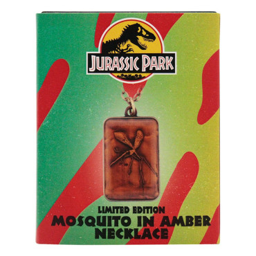 Jurassic Park Collar con colgante de ámbar Limited Edtiton