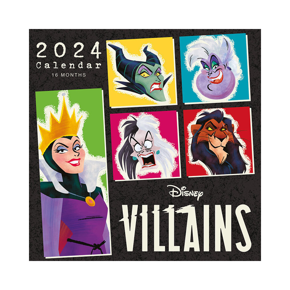 Calendário 2024 Vilões da Disney