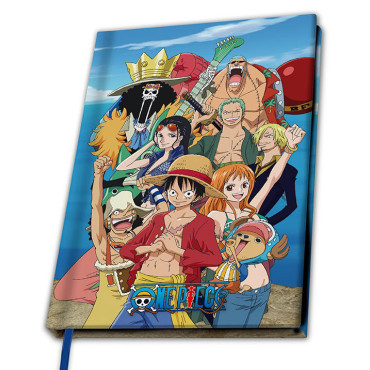 Caderno A5 One Piece Piratas do chapéu de palha