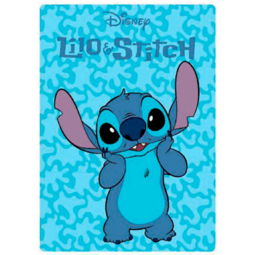 Stitch Manta de lã azul Disney