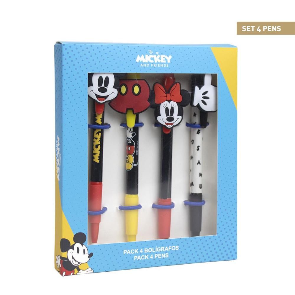 Conjunto de 4 canetas Mickey