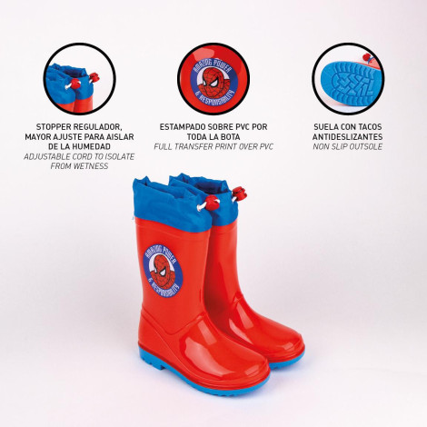 Botas impermeáveis Spiderman