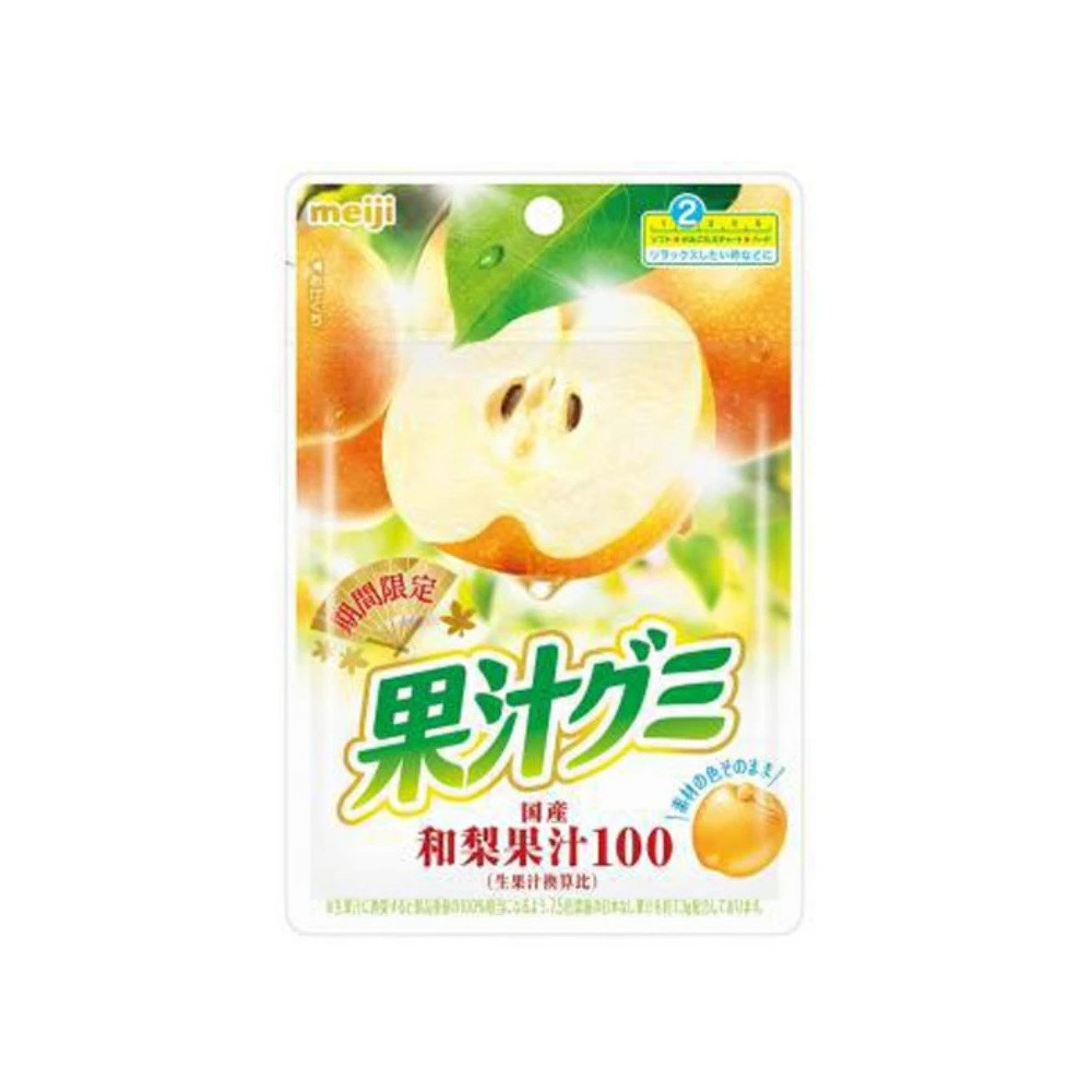 Gominolas Meiji sabor a pera japonesa 54g