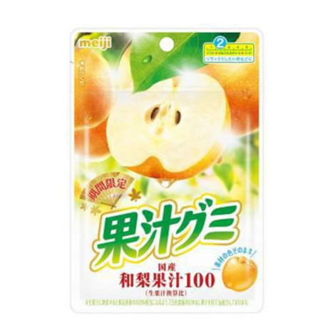 Gominolas Meiji sabor a pera japonesa 54g