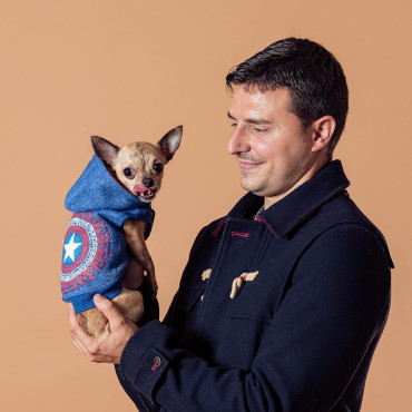 Sudadera para perro Capitán América Marvel