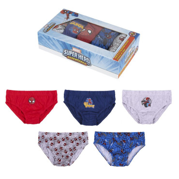 CUECA BOXER 5 PEÇAS DO SPIDERMAN