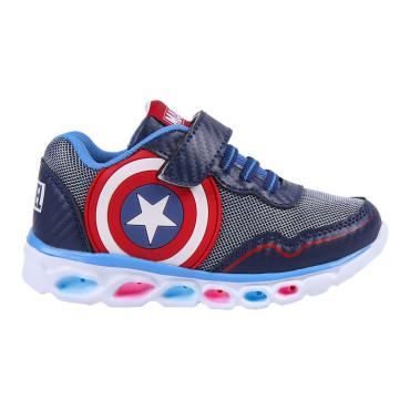 Ténis Captain America Lights para criança Marvel