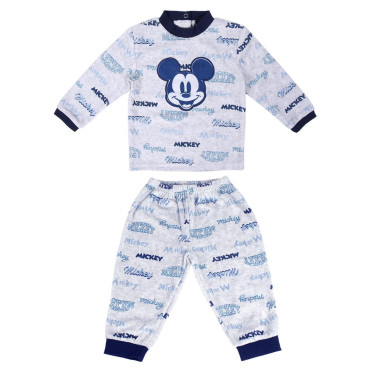 PIJAMA LARGO VELOUR COTTON MICKEY