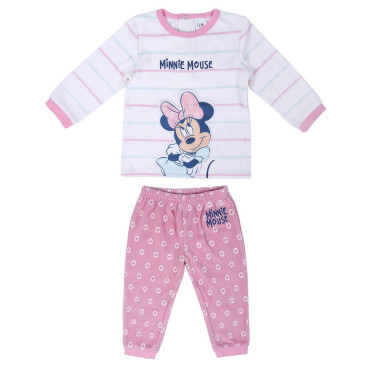 PIJAMA LARGO VELOUR COTTON MINNIE