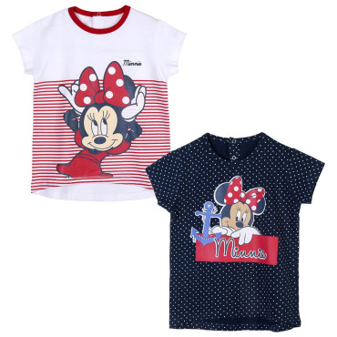 Conjunto de 2 T-shirts de manga curta Minnie Baby