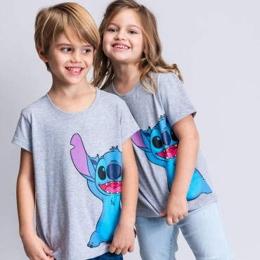 T-shirt de manga curta para crianças Stitch