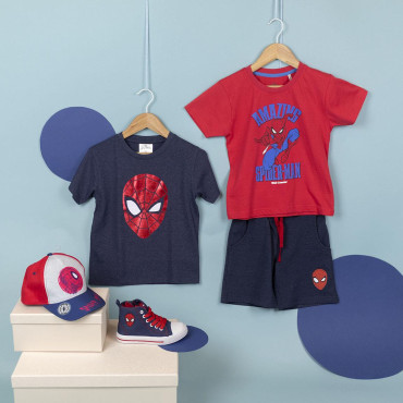 CAMISETA CORTA SINGLE JERSEY PUNTO SPIDERMAN