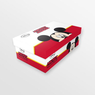 Chinelos de velcro para crianças Mickey Mouse