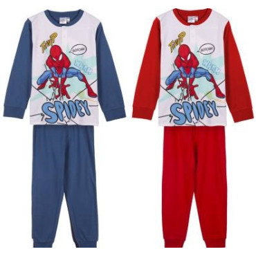 PIJAMA LARGO INTERLOCK SPIDERMAN