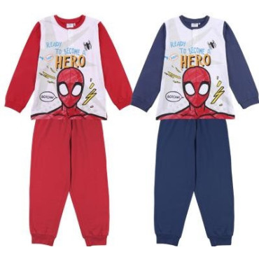 PIJAMA LARGO SINGLE JERSEY ALGODÓN SPIDERMAN