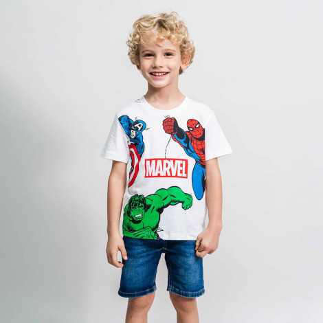 CAMISETA CORTA SINGLE JERSEY AVENGERS