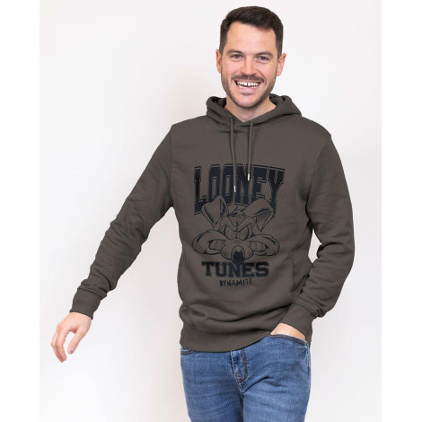 SUDADERA CON CAPUCHA COTTON BRUSHED LOONEY TUNES