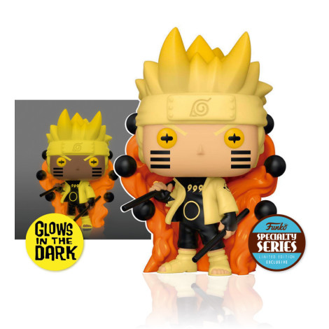 Naruto Figura POP! Animation Vinyl Specialty Series Naruto Six Path Sage (Glow) 9 cm