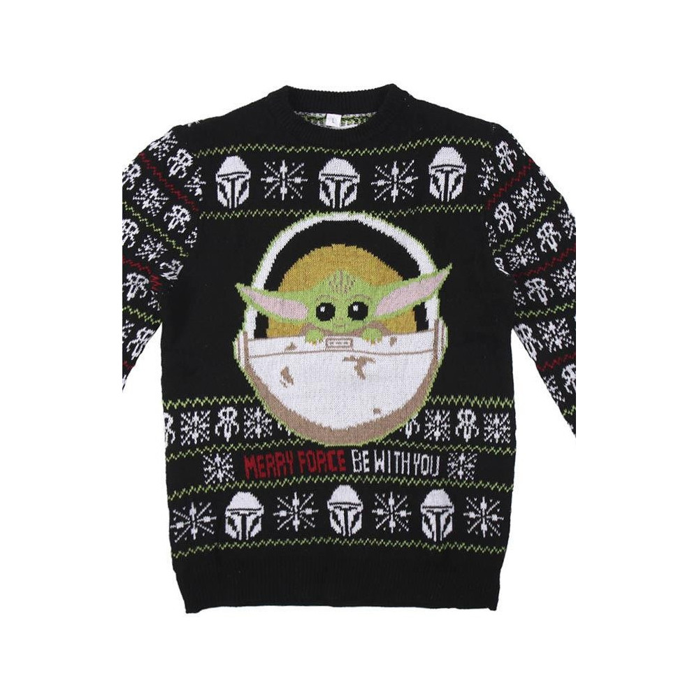 Camisola de Natal Yoda Mandaloriano para bebé