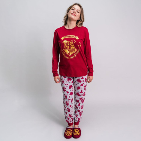 Pijama Menina Harry Potter Hogwarts Gold