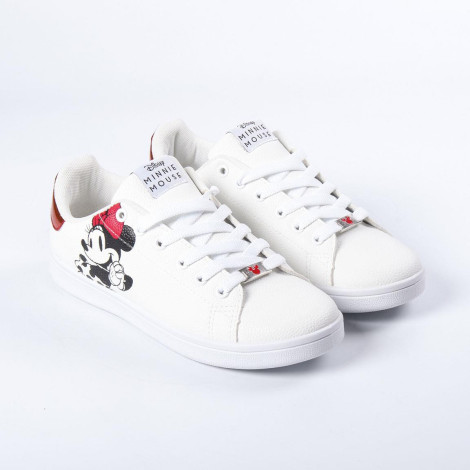 Sapatilhas Minnie Mouse Branco e vermelho com solas Disney em PVC