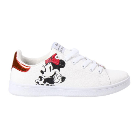 Sapatilhas Minnie Mouse Branco e vermelho com solas Disney em PVC