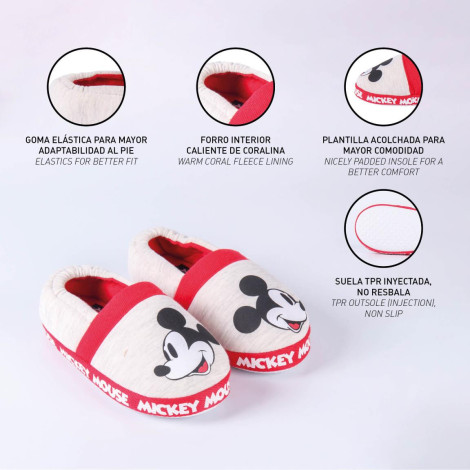 ZAPATILLAS DE CASA ABIERTA MICKEY