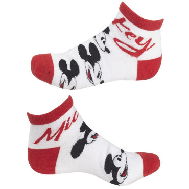 Conjunto de 3 pares de meias curtas Mickey Mouse