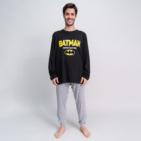 Pijama de combate ao crime Batman comprido