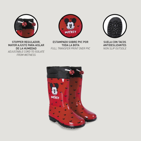 BOTAS DE CHUVA MICKEY PVC