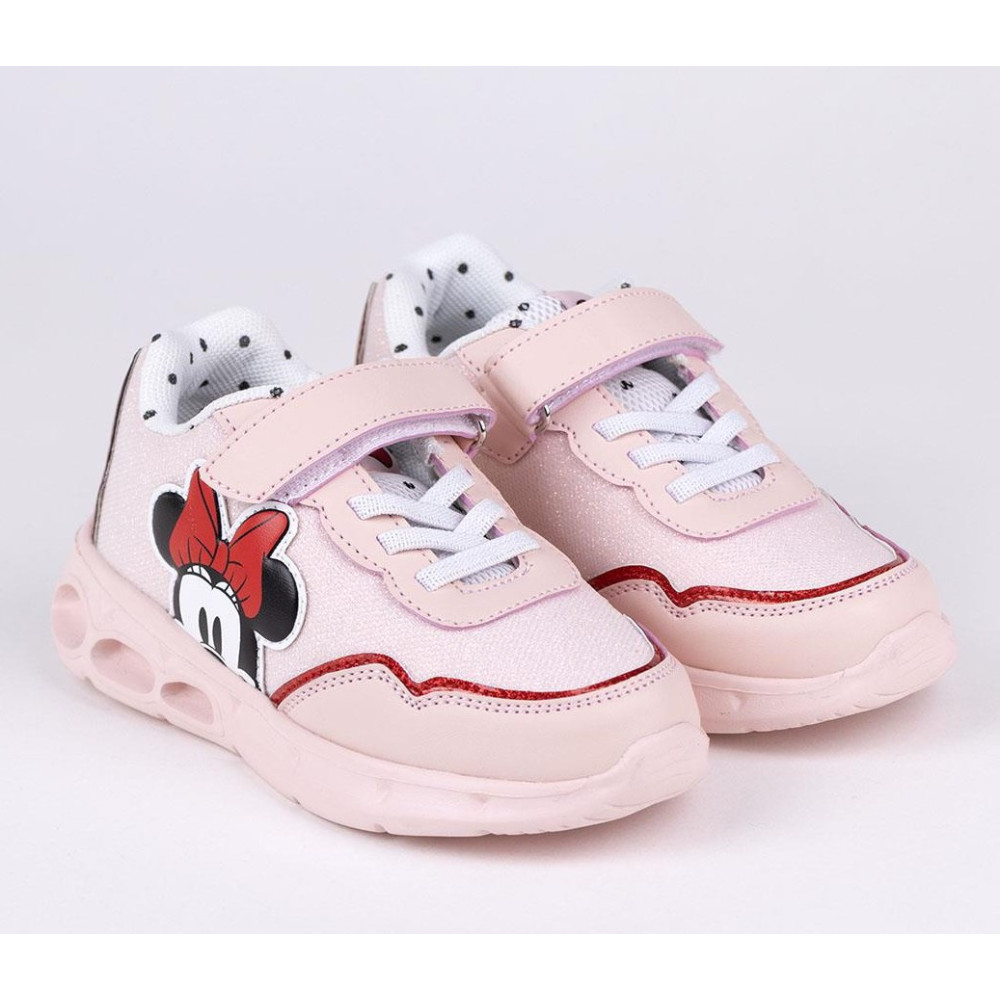 Ténis Disney Pink Minnie Mouse com luzes