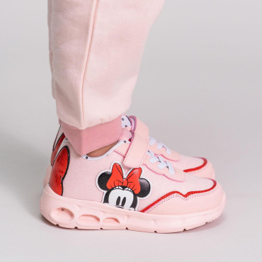 Ténis Disney Pink Minnie Mouse com luzes