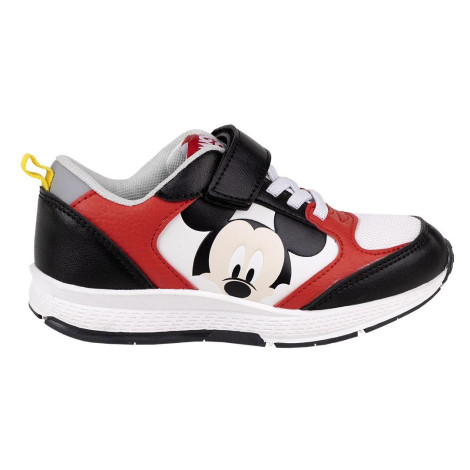 Ténis de velcro preto Mickey Mouse