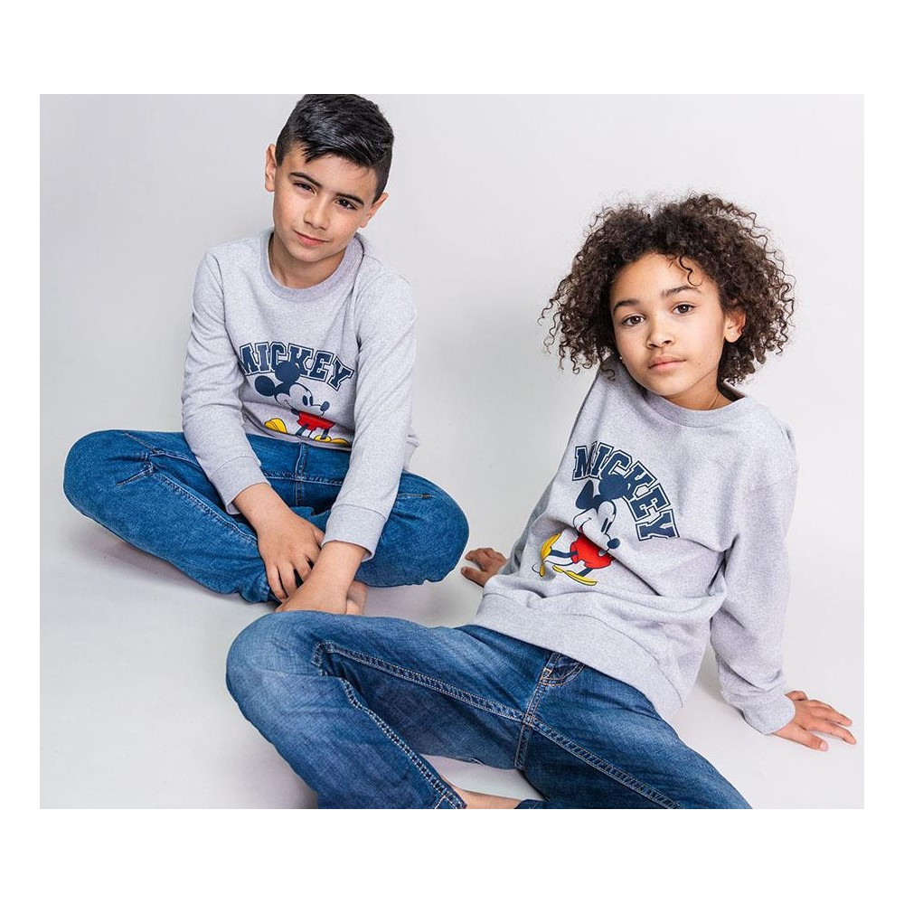 Sweatshirt Mickey cinzenta 4 a 12 anos