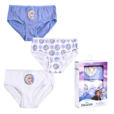 Conjunto de 3 cuecas Elsa para criança Frozen