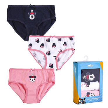 Conjunto de 3 cuecas para criança Minnie