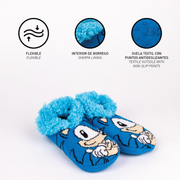 Chinelos de quarto Sonic Kids